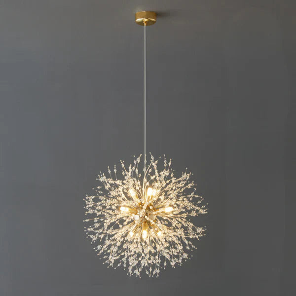 LED-pendelleuchte aus kristall