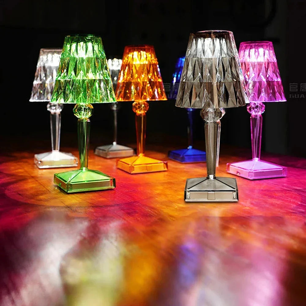 Luminouscrystal – kunst-tischlampe aus acrylkristall