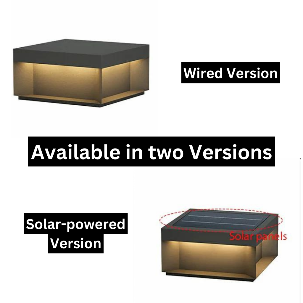 Solarbetriebene Außenmastlampe