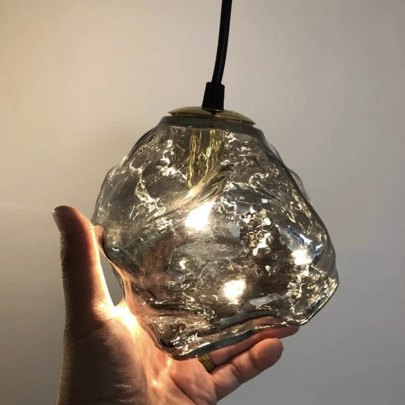 Lava glas pendelleuchte