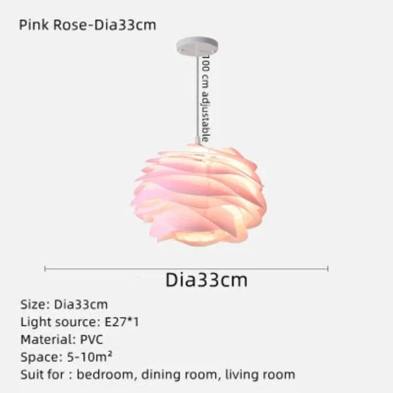 Crystalpetal – rosenkranz-deckenanhänger