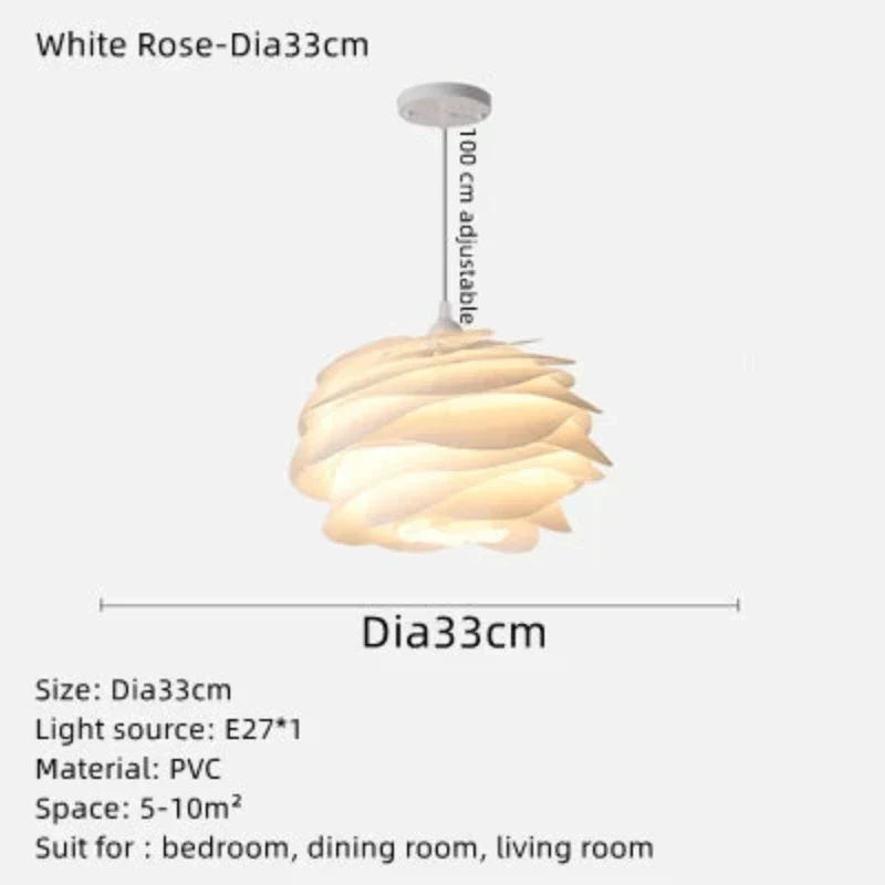 Crystalpetal – rosenkranz-deckenanhänger