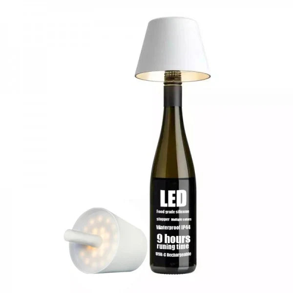 DIY wiederaufladbare weinflasche tischlampe kopf