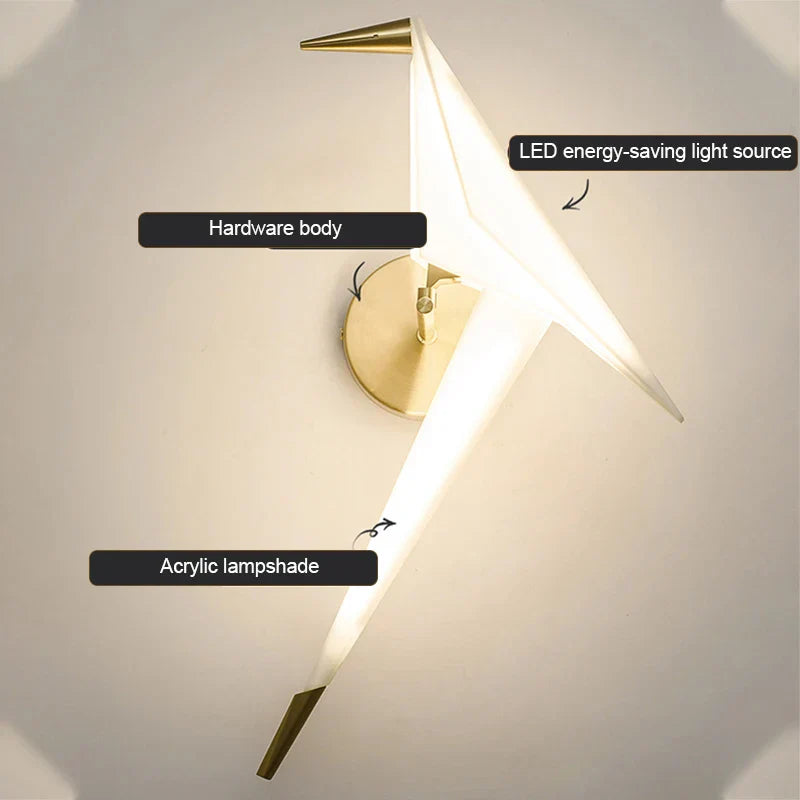 LuminousBird - origami kranich licht