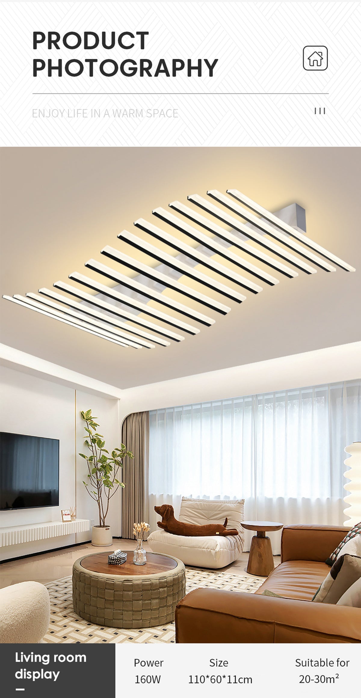 Scandiartline - nordische kunst linienlampe