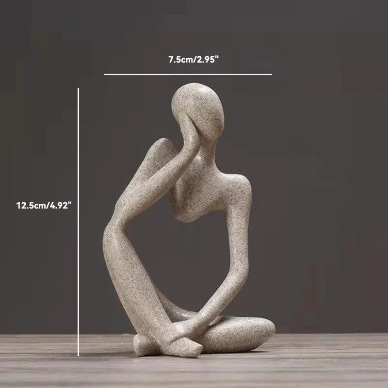 Die statuen des abstrakten denkers