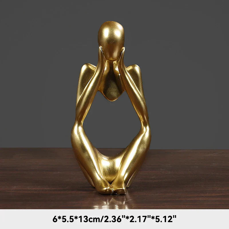 Die statuen des abstrakten denkers