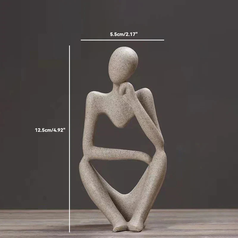 Die statuen des abstrakten denkers