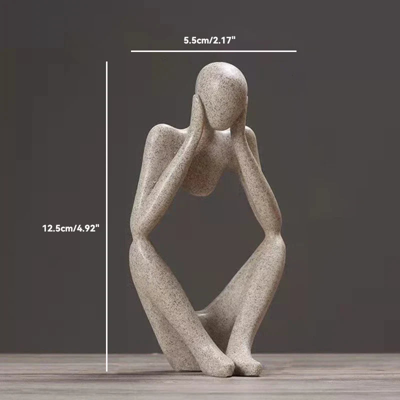 Die statuen des abstrakten denkers