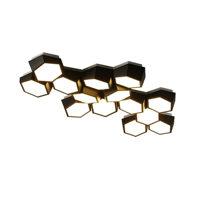 Moderne geometrie led-deckenleuchte
