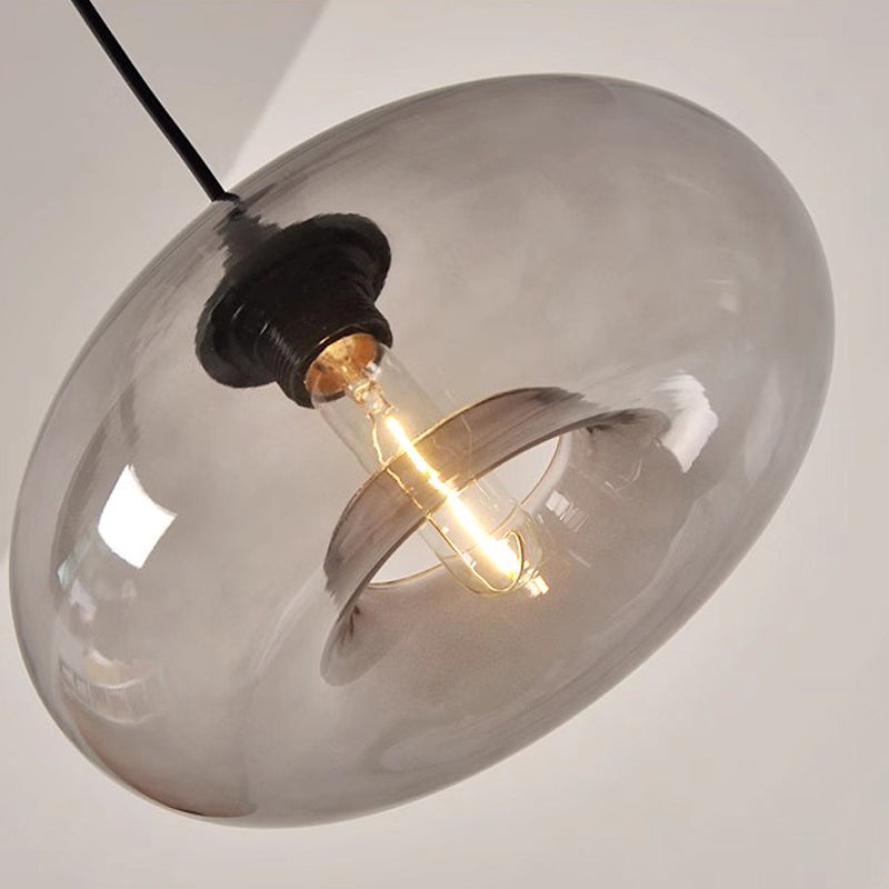Moderne retro buntglas hängelampe