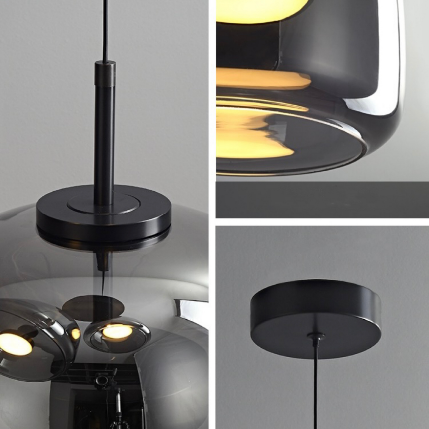 Moderne glazen hanglampen