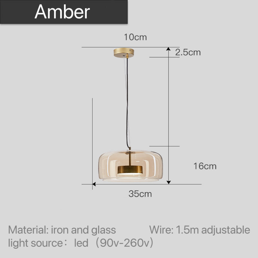 Moderne glazen hanglampen