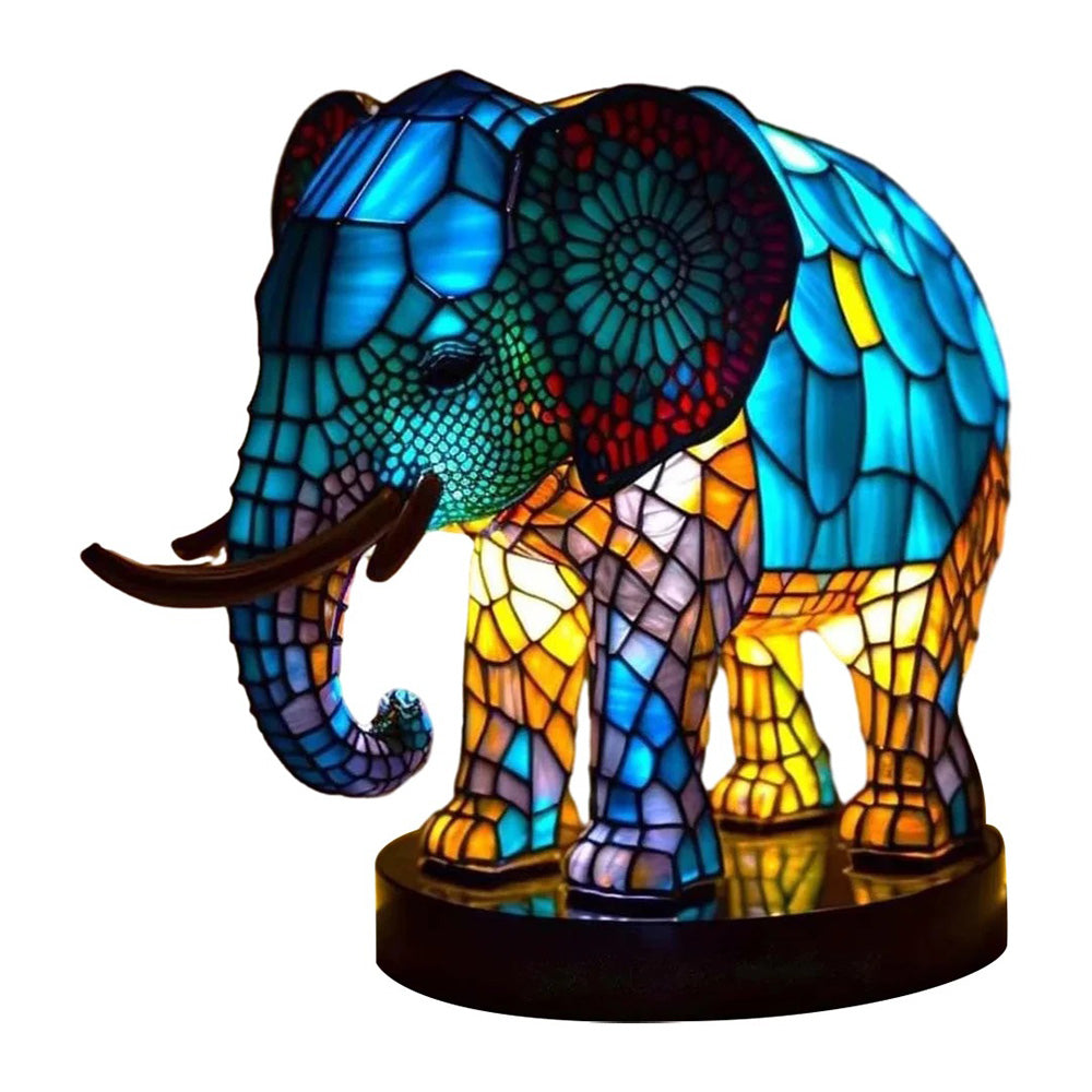 Tierglanz | lampe mit buntglas von tieren