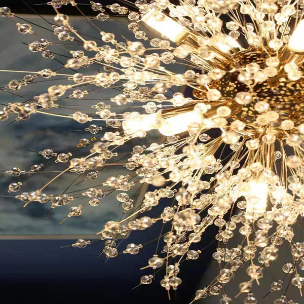 LED-pendelleuchte aus kristall