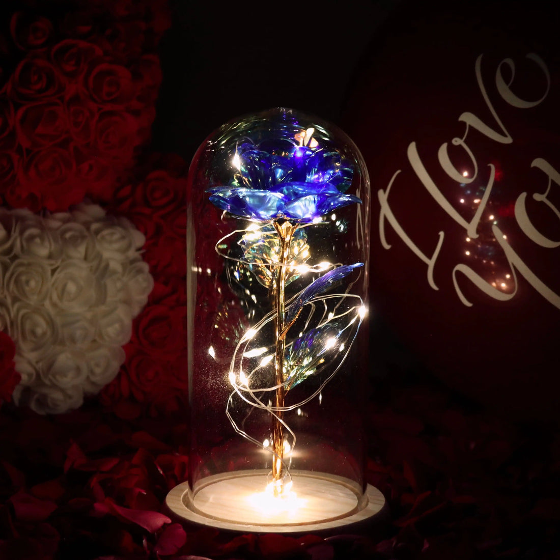 Galaxy rose ewige lampe