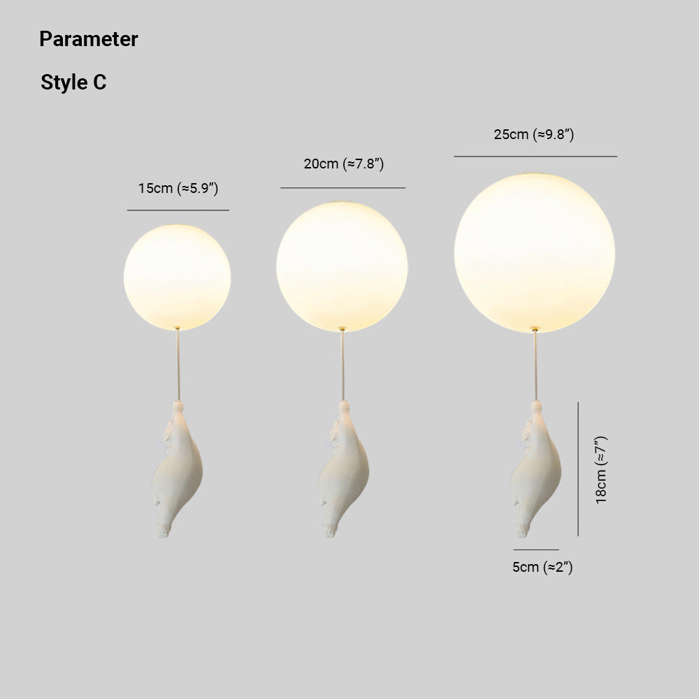 SkyDream deckenlampen kinder-hängelampe bär und ballon