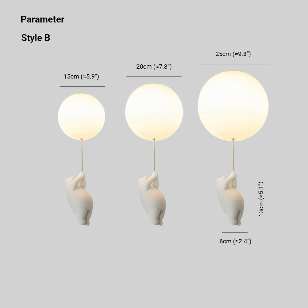 SkyDream deckenlampen kinder-hängelampe bär und ballon