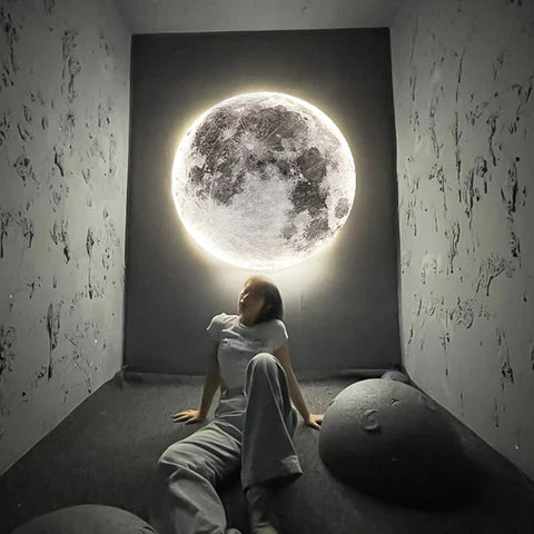 3D led mond oder erde decken- oder wandleuchte