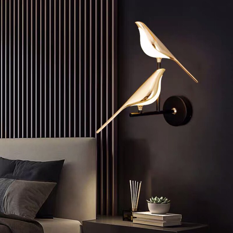 Lumibird - nordische led-vogel-wandleuchte