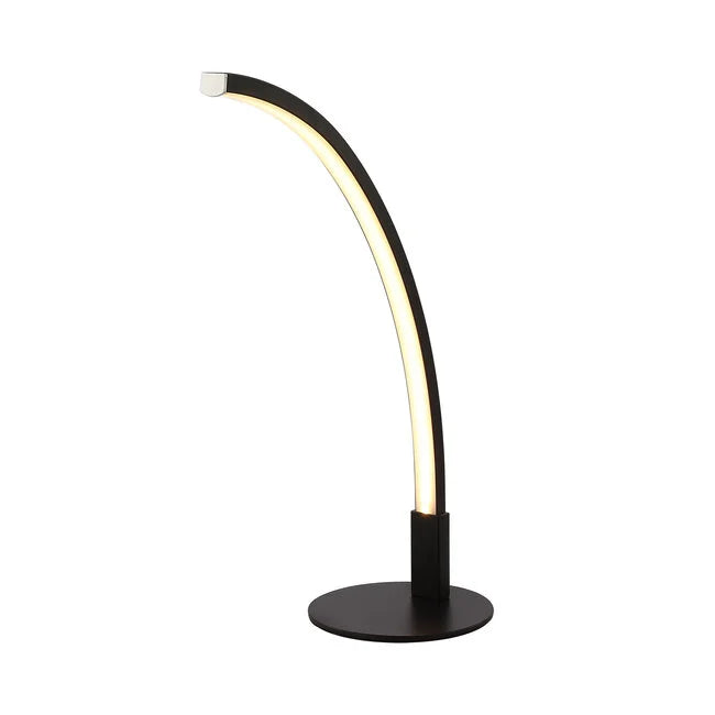 Moderne tischleuchte schwarz inkl. led - finn