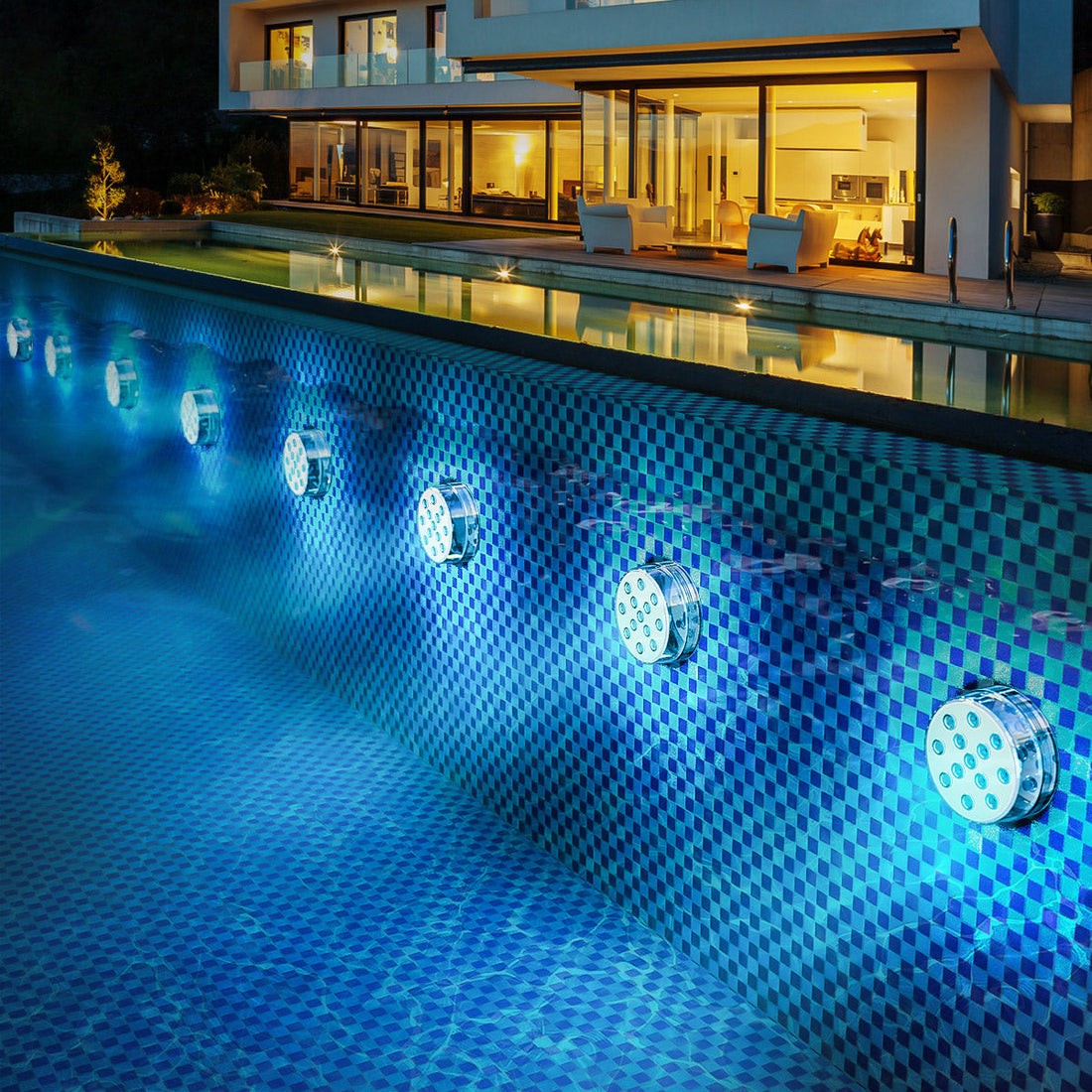 Unterwasser-poolbeleuchtung mit 10 LEDs