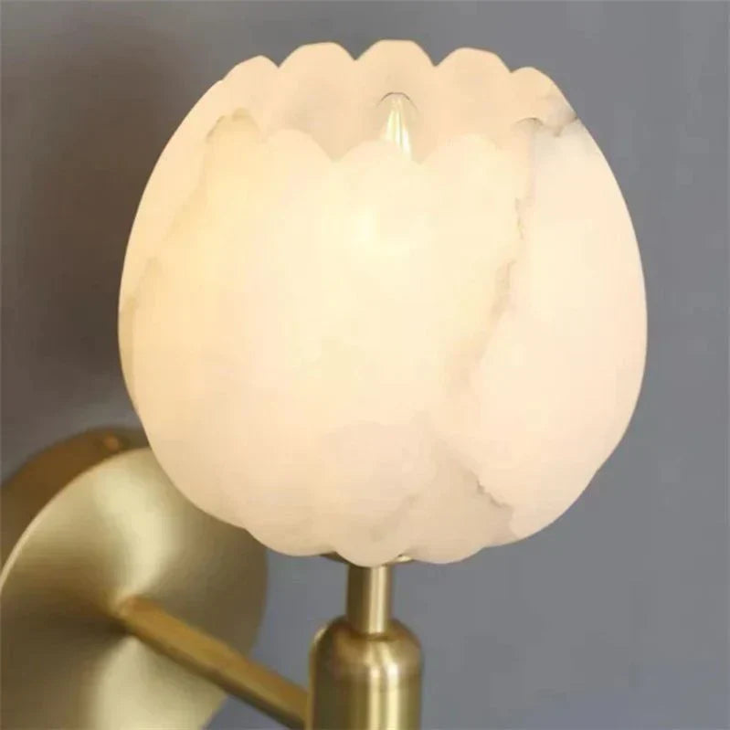 Marmorrose wandleuchte