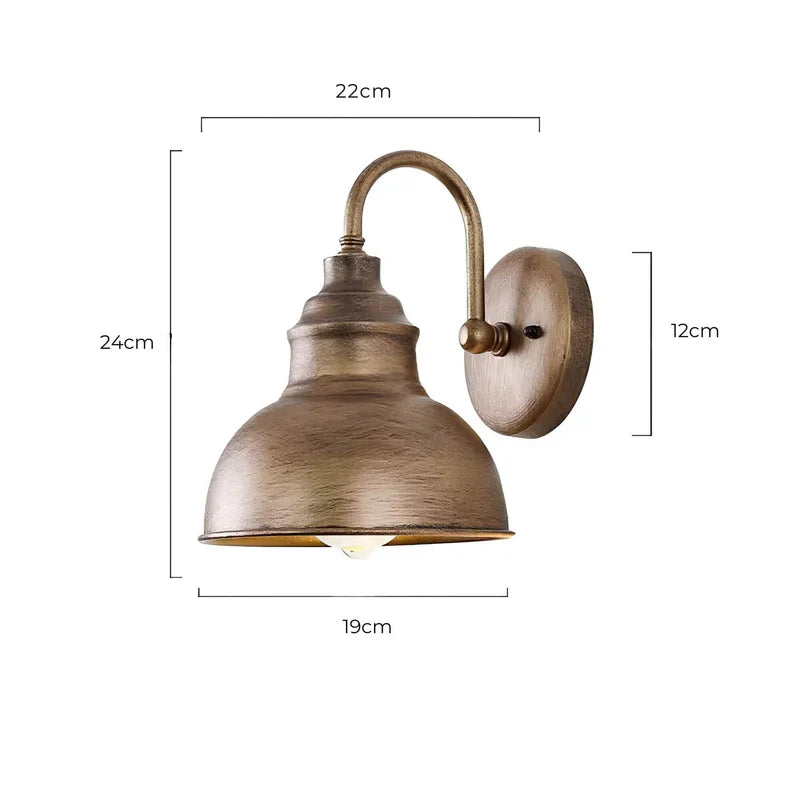 Antiqueglow | außenwandleuchte im vintage-stil
