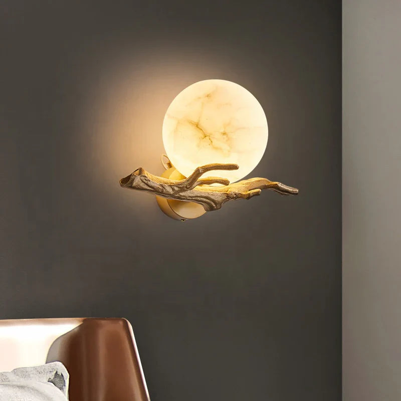 Moderne kreative marmor-wandlampe