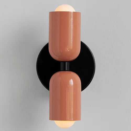 Mittelalterliche cremefarbene wind-doppelkopf-schlafzimmer-nachttischlampe, französische wandlampe