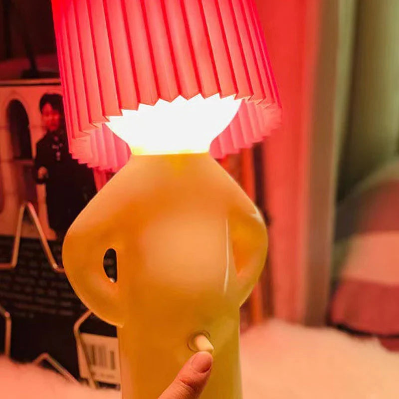 Stehender mann – die lustigste tischlampe, die es gibt, kreatives geschenk