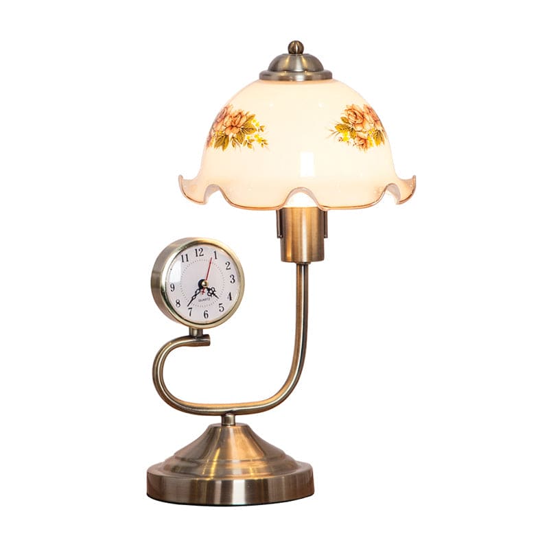 FloraGlow – tischlampe in blumenform im landhausstil