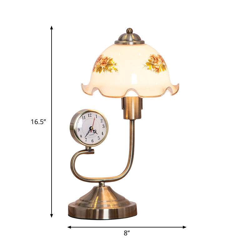 FloraGlow – tischlampe in blumenform im landhausstil