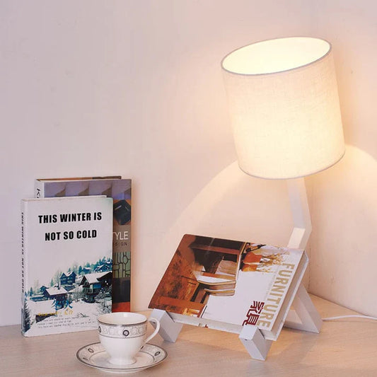 NordicLight - skandinavische tischlampe mit integrierter ablage
