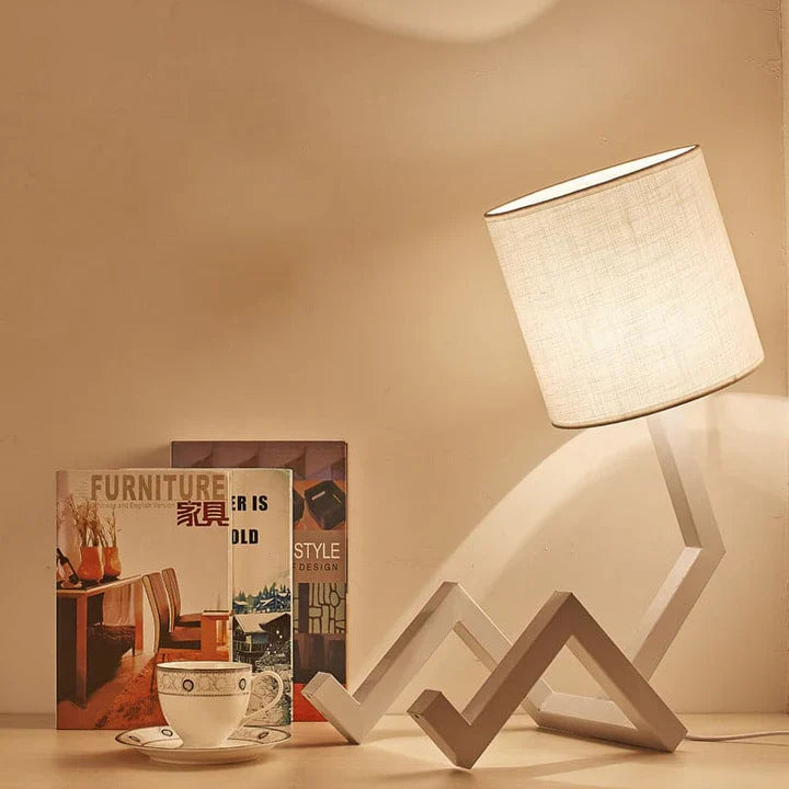 NordicLight - skandinavische tischlampe mit integrierter ablage