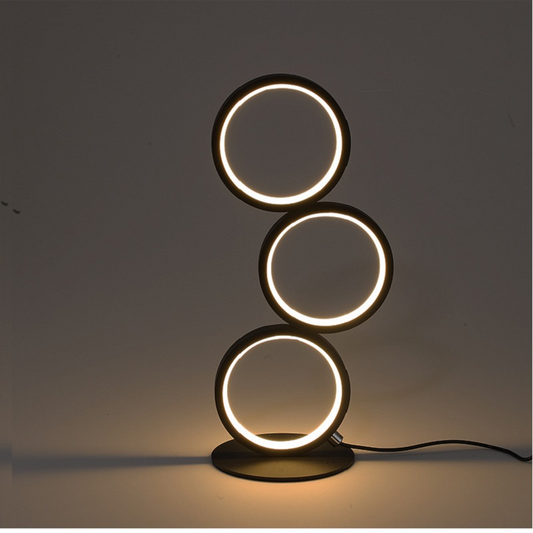 NinaLight – einfache gestapelte tischlampe mit rundem sockel