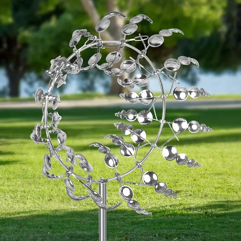 WindDance - kinetische windmühle aus metall