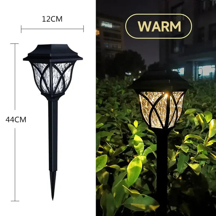 Solarbetriebene gartenlampe