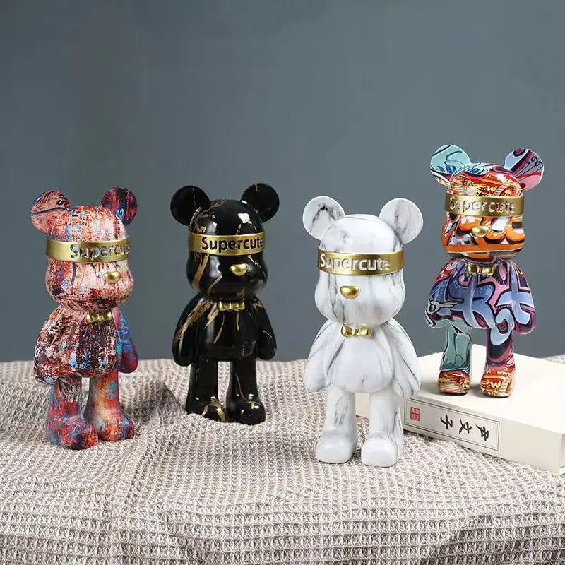 BrollyBear - graffiti-bär-figur