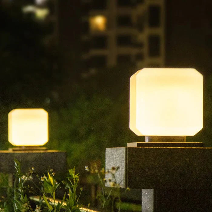 SolLight - weiße nordische solar outdoor lampe