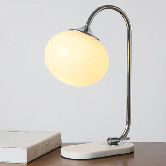 Marshmallow metall glas tischlampe