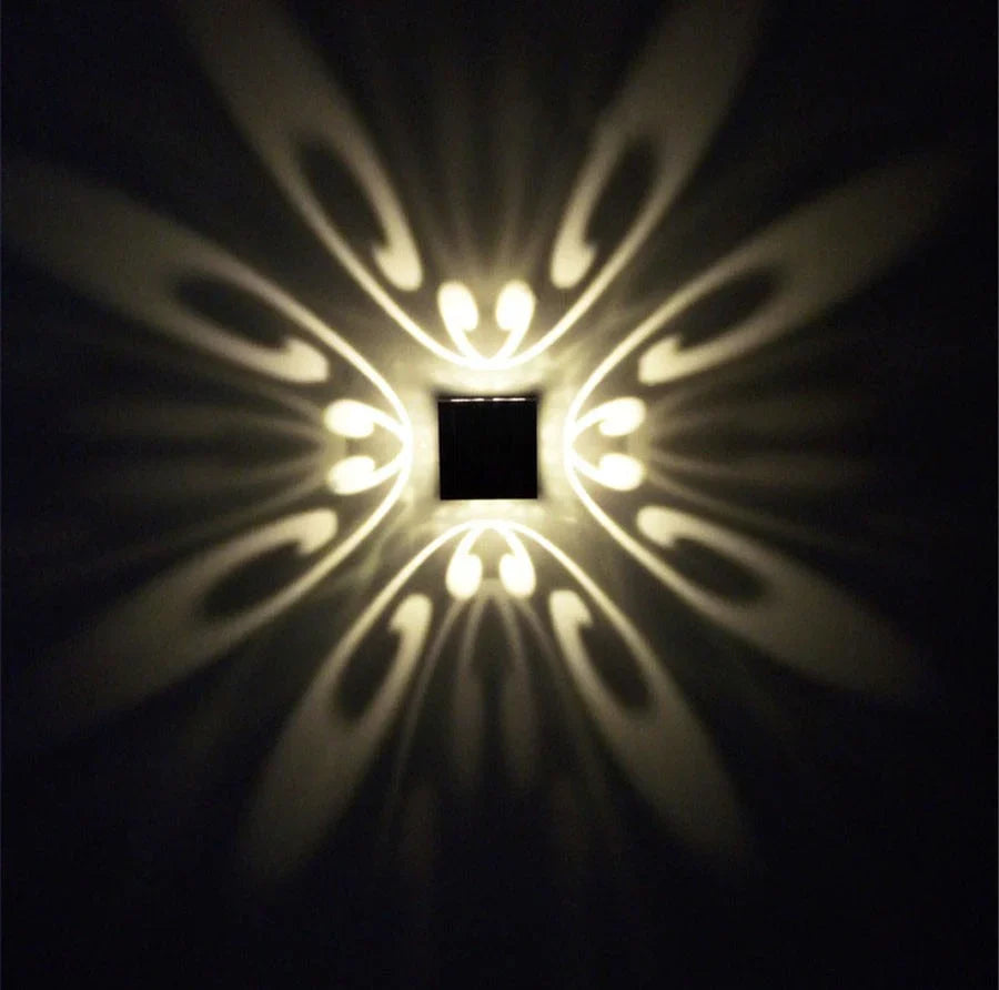Wandmontierte led-lampe