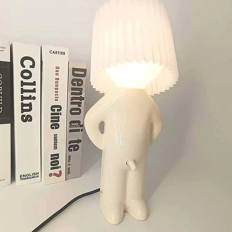 Stehender mann – die lustigste tischlampe, die es gibt, kreatives geschenk