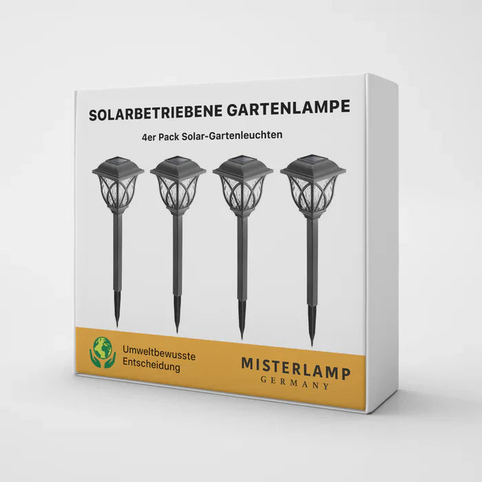 Solarbetriebene gartenlampe