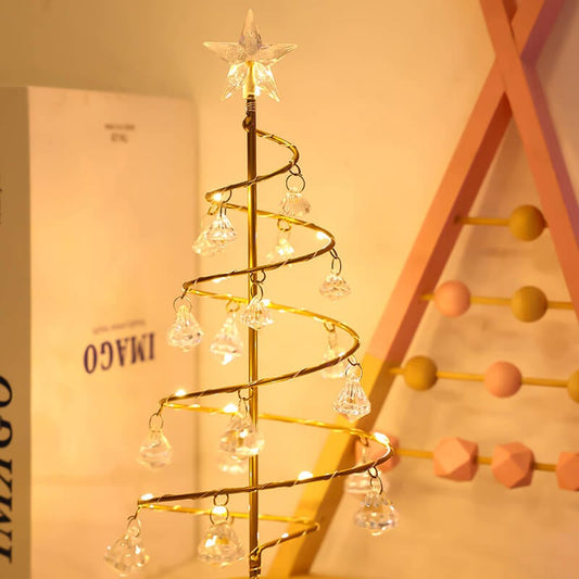 Winterglühende kristallbaumlampe - festliche eleganz für ihr zuhause