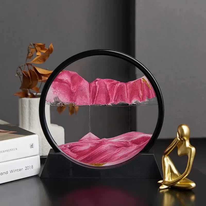 Eternaldunes – 3D-sanduhr mit beweglicher sandlandschaft
