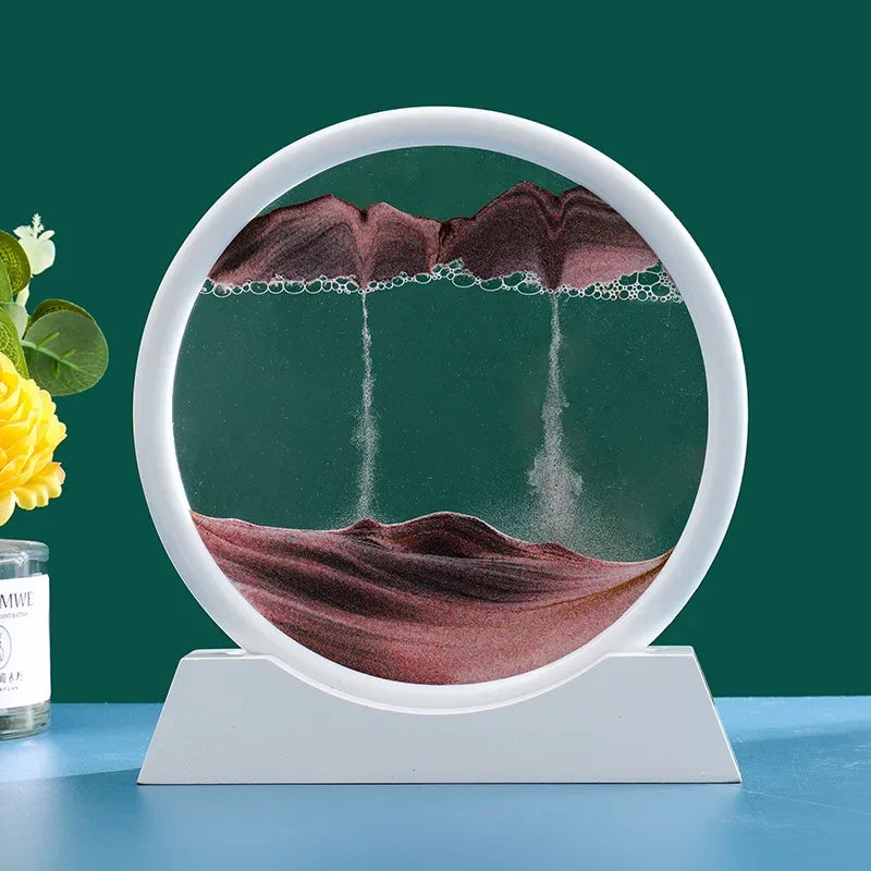 Eternaldunes – 3D-sanduhr mit beweglicher sandlandschaft