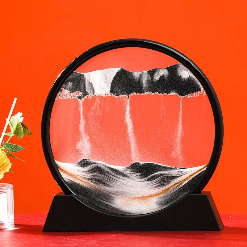 Eternaldunes – 3D-sanduhr mit beweglicher sandlandschaft
