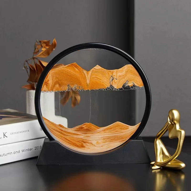 Eternaldunes – 3D-sanduhr mit beweglicher sandlandschaft