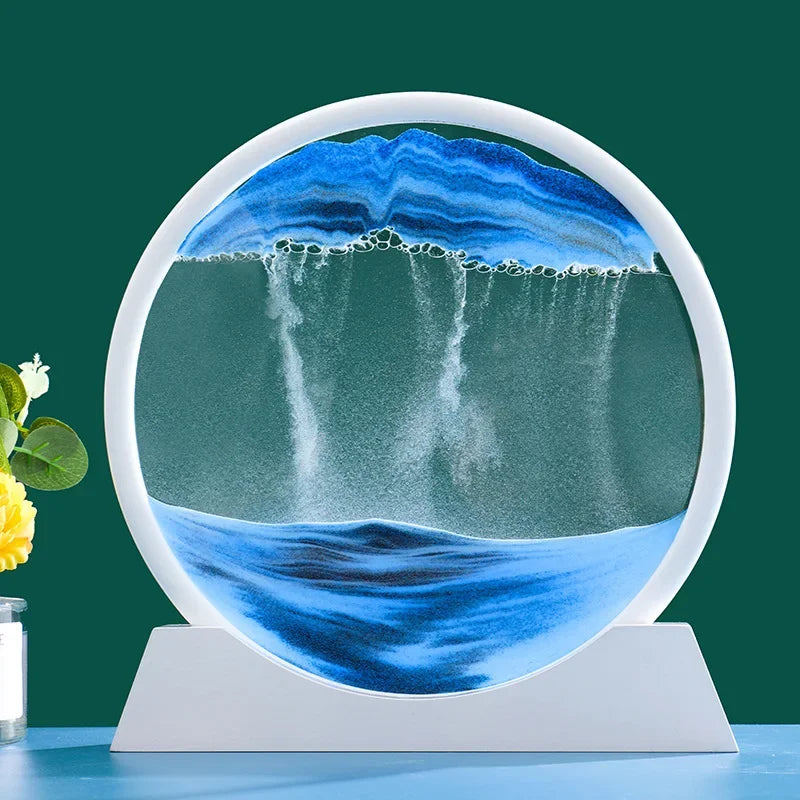 Eternaldunes – 3D-sanduhr mit beweglicher sandlandschaft